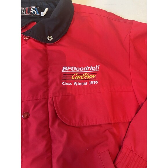 Vintage BF Goodrich Car Show Class Winner 1995 Full Zip Button Jacket USA XL - Picture 4 of 7
